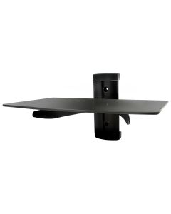 MegaMounts Tempered Glass Single Stud 22 Pound Shelf Wall Mount