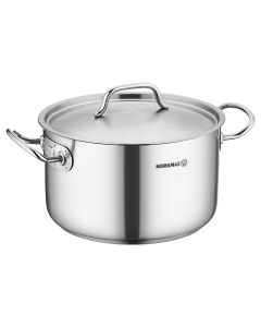 Korkmaz Gastro Proline 2.7 Liter Stainless Steel Casserole with Lid in Silver