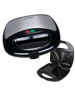 Brentwood Non Stick Dual Sandwich Maker in Black and Silver